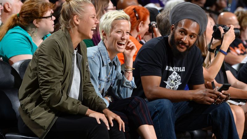 Sue Bird and girlfriend Megan Rapinoe