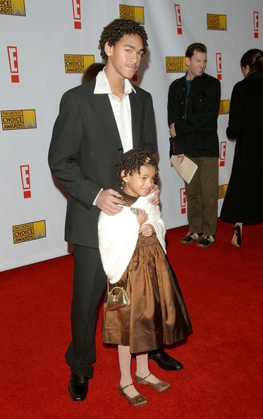 Trey Smith with half sister Willow Smith