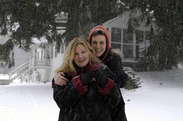 Rachel Maddow and Susan Mikula