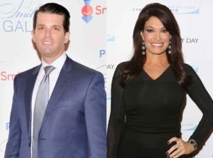 Image of Kimberly Guilfoyle with her boyfriend Donald Trump Jr.