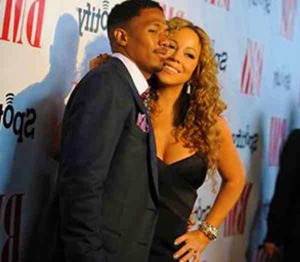 Nick Cannon with his wife Mariah Carey