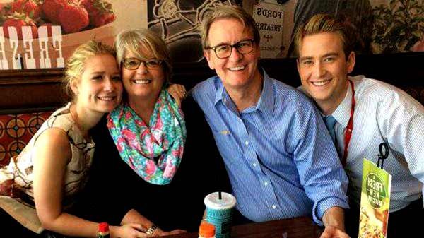 Image of TV Personality, Steve Doocy with his wife Kathy Gerrity and their kids