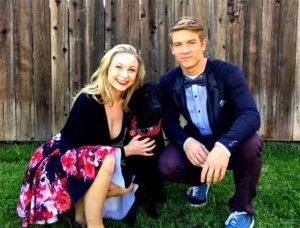 Image of Lucas Adams with his girlfriend Shelby Wulfert