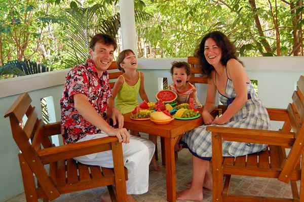 Image of Jacqueline Hennessy with her husband Terry Moore and their kids