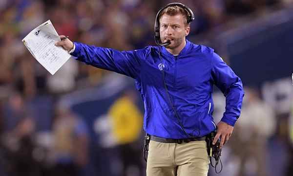 Image of Sean McVay height is 5 feet 10 inches