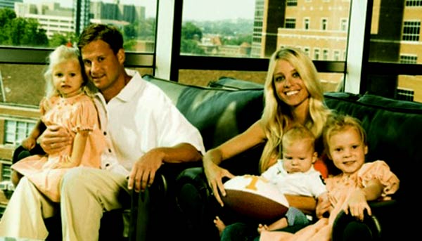 Image of Ann Cowherd with his wife Colin Cowherd and with their kids