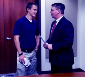 Image of Chuck Rosenberg with his son Matt Rosenberg