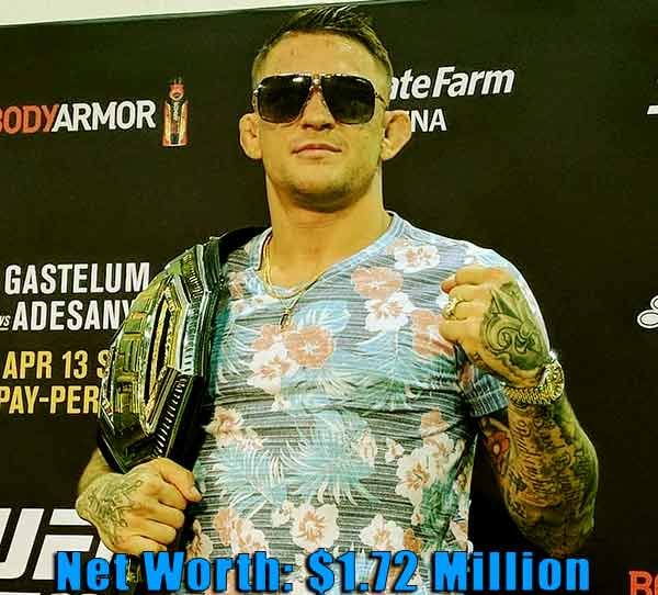 Image of Mixed martial artist, Dustin Poirier net worth is $1.72 million