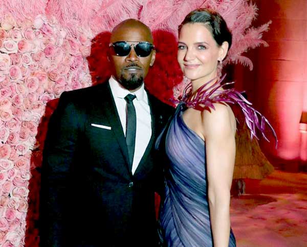 Image of Jamie Foxx is dating with Katie Holmes