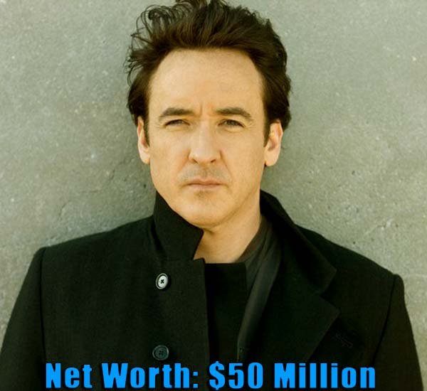 Image of American actor, John Cusack net worth is $50 million