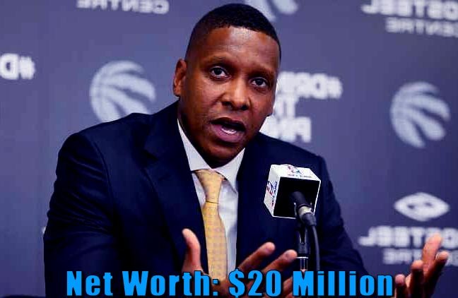 Image of President of the Toronto Raptors, Masai Ujiri net worth is $20 million