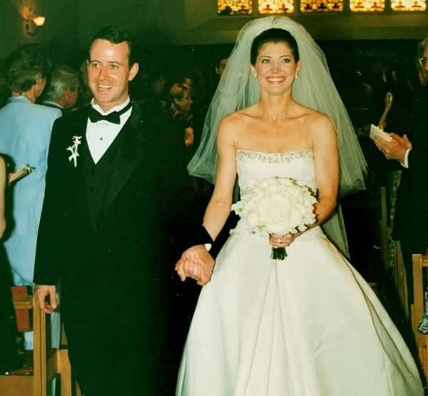 Image of Norah O'Donnell with her husband Geoff Tracy