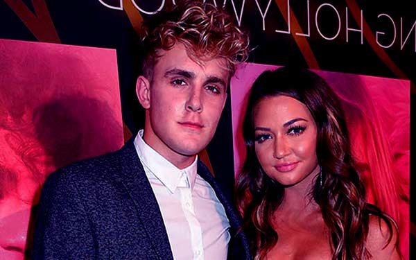 Image of Erika Costell with her husband Jake Paul