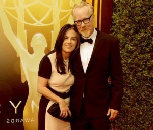 Image of Adam Savage with his wife Julia Ward