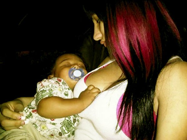 Image of Kat Stacks with her son TJ