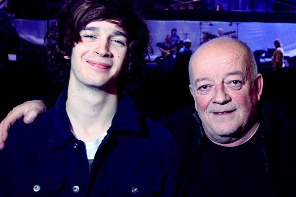 Image of Tim Healy with his son Matthew Healy