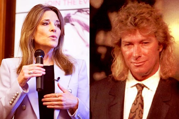 Image of Marianne Williamson and her husband Larry Fortensky,