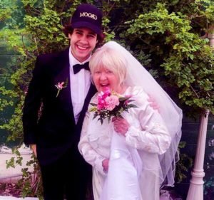 Image of David Dobrik with his wife Lorraine Nash