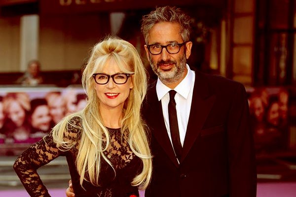 Image of  David Baddiel with wife, Morwenna Banks