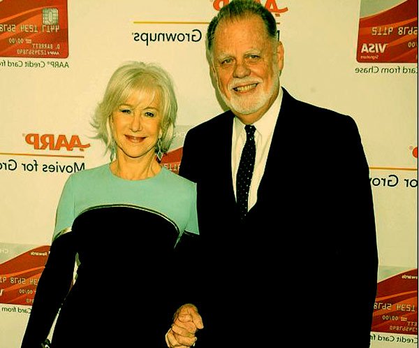 Image of Helen Mirren with her husband, Taylor Hackford