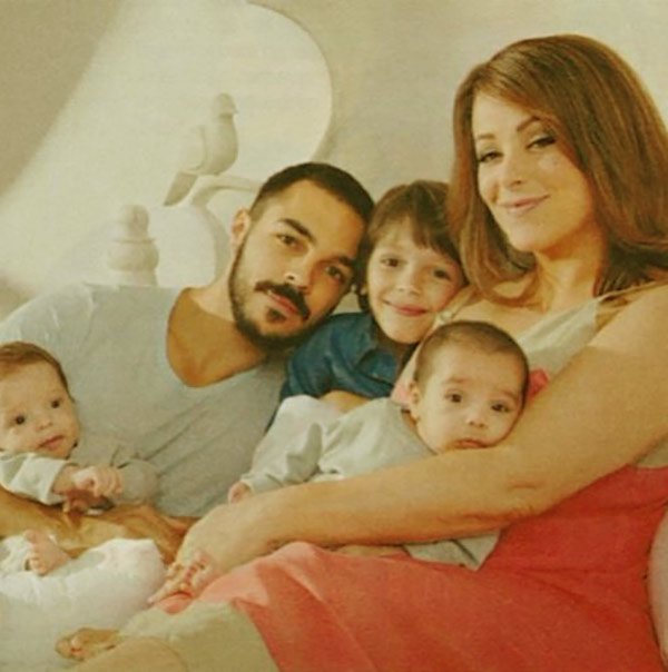 Image of Shalim Ortiz And Wife Lesley Ann Machado With Children Liam Michael, Nicholas, & Evan