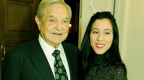 Image of  Tamiko Bolton and her second husband, George Soros