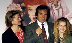 Image of Desi Arnaz Jr with his late wife Amy Laura Bargiel and with daughter Haley Arnaz