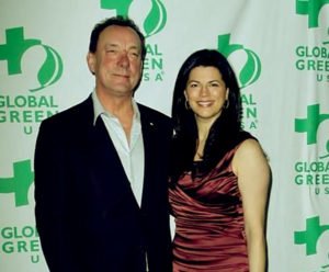 Image of Caption: Neil Peart with his wife Carrie Nuttall